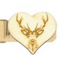 Preview: Glubbal mit Herz Hirsch Natur Applikation - Erhältlich bei Glubbal.shop